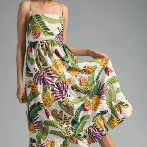 FARM Rio Striped Forest Maxi Dress Size S